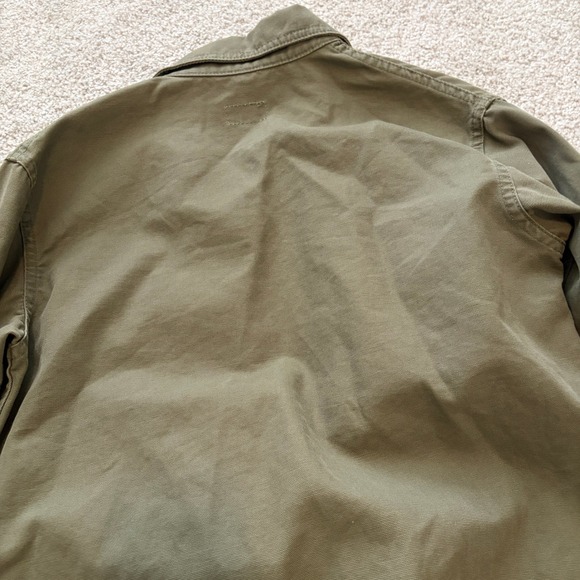 ABLE Lucia Military Jacket Womens XS Green Canvas Chore Coat Utility - Picture 7 of 7